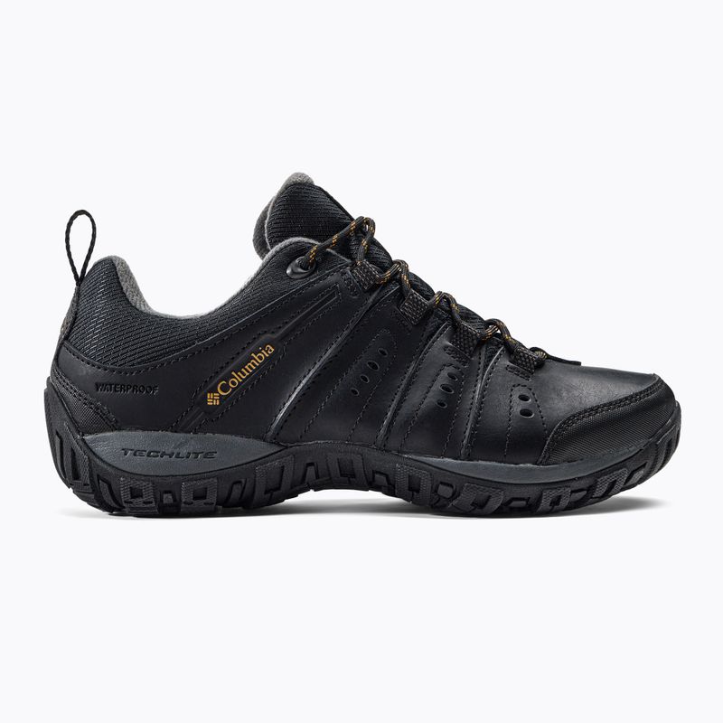 Columbia Woodburn II Waterproof stivali da trekking da uomo nero/caramello 2