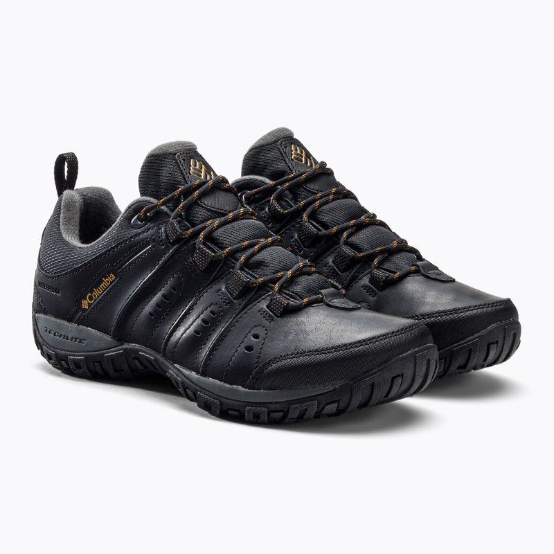 Columbia Woodburn II Waterproof stivali da trekking da uomo nero/caramello 5