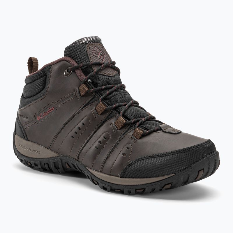 Columbia Woodburn II Chukka WP Omni-Heat, stivali da trekking da uomo cordovan/rosso granato