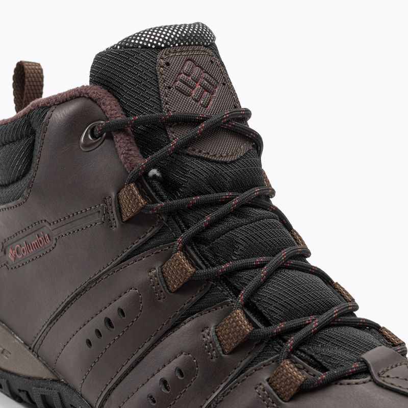 Columbia Woodburn II Chukka WP Omni-Heat, stivali da trekking da uomo cordovan/rosso granato 8
