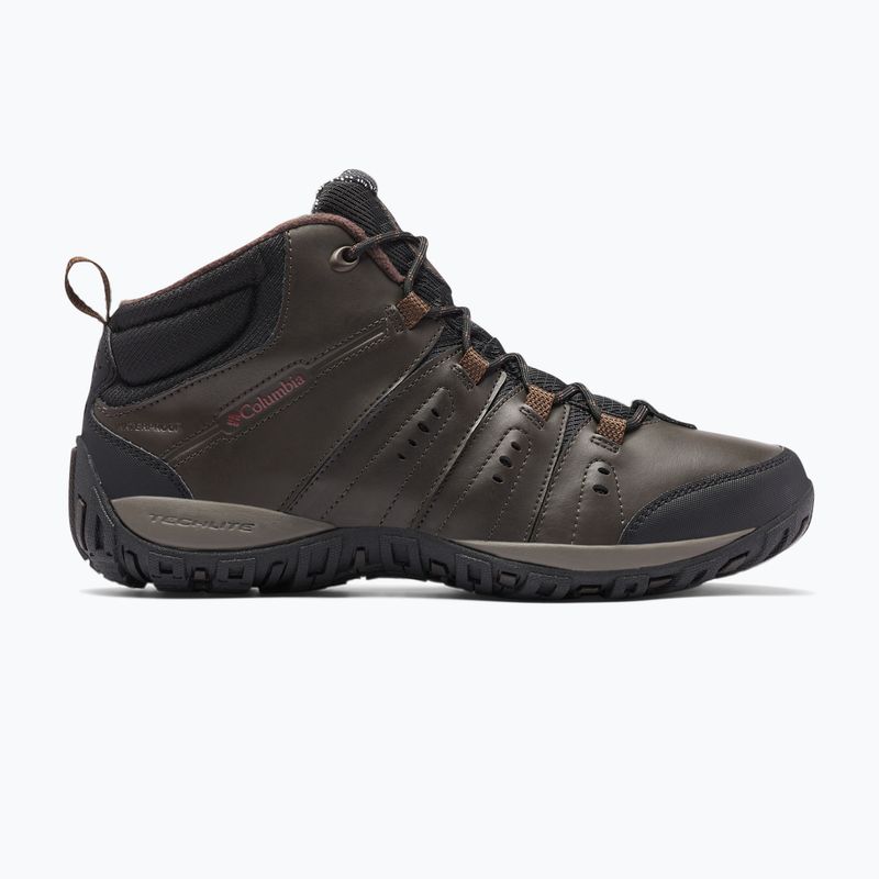 Columbia Woodburn II Chukka WP Omni-Heat, stivali da trekking da uomo cordovan/rosso granato 12