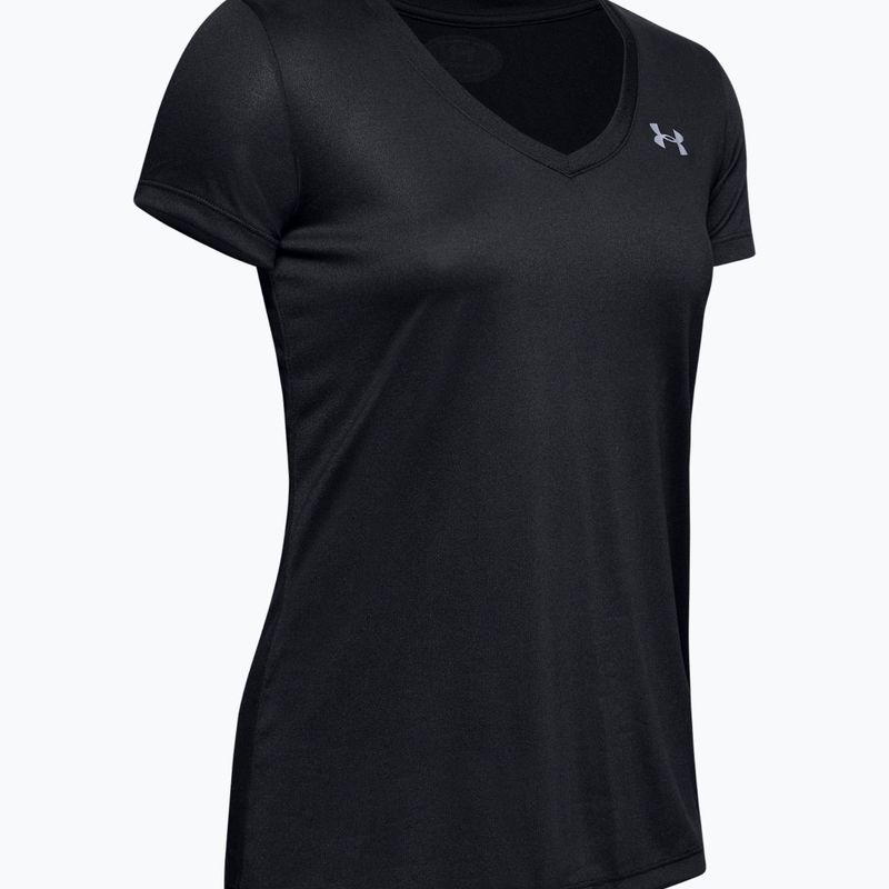 Maglietta da allenamento Under Armour Tech SSV donna - Nero pieno/argento metallizzato 4