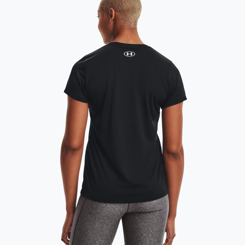 Maglietta da allenamento Under Armour Tech SSV donna - Nero pieno/argento metallizzato 2