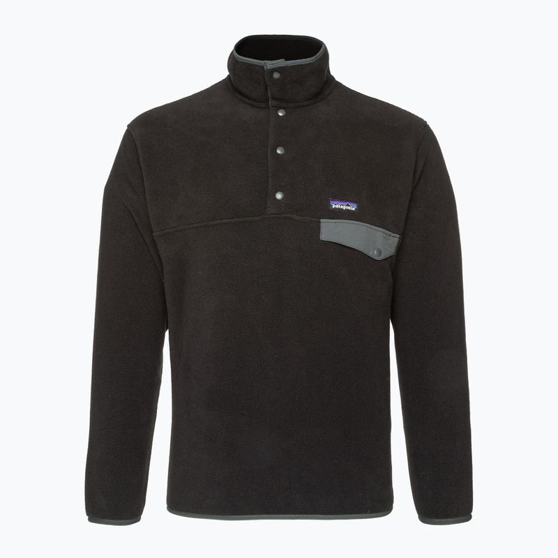 Patagonia felpa in pile da uomo Synch Snap-T P/O nero/grigio forge 3