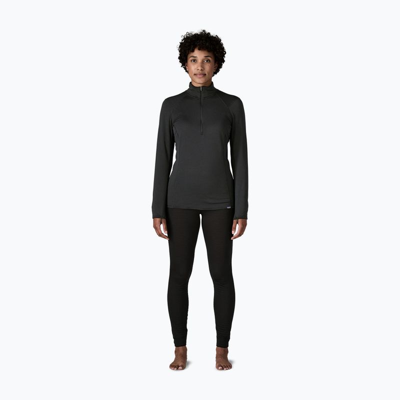 Felpa donna Patagonia Cap Thermal Weight Zip Neck nero 4