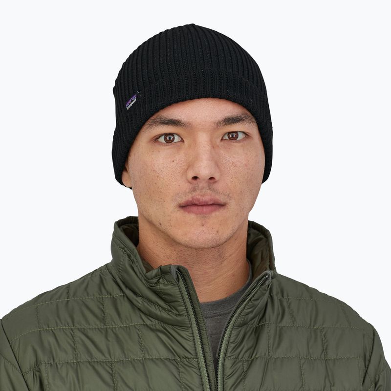 Cappello invernale Patagonia Fishermans Rolled Beanie nero 2