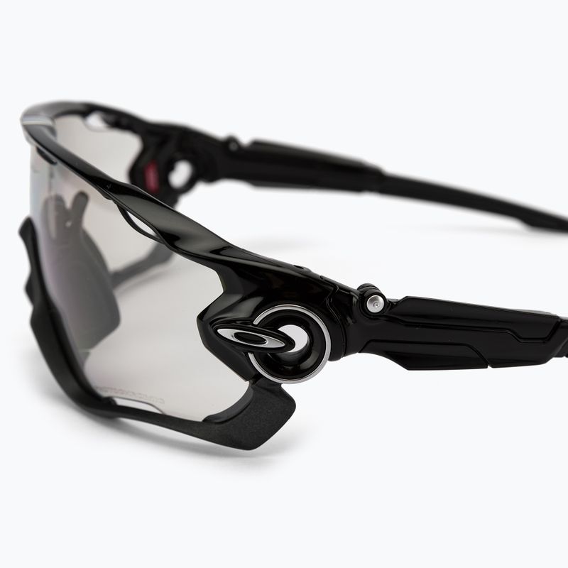 Occhiali da sole Oakley Jawbreaker nero lucido/nero trasparente con fotocromia 2