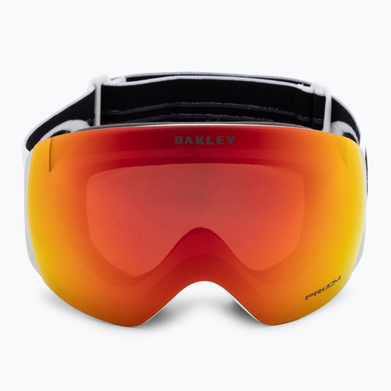 Oakley Flight Deck L bianco opaco/prizm snow torch iridium occhiali da sci 2