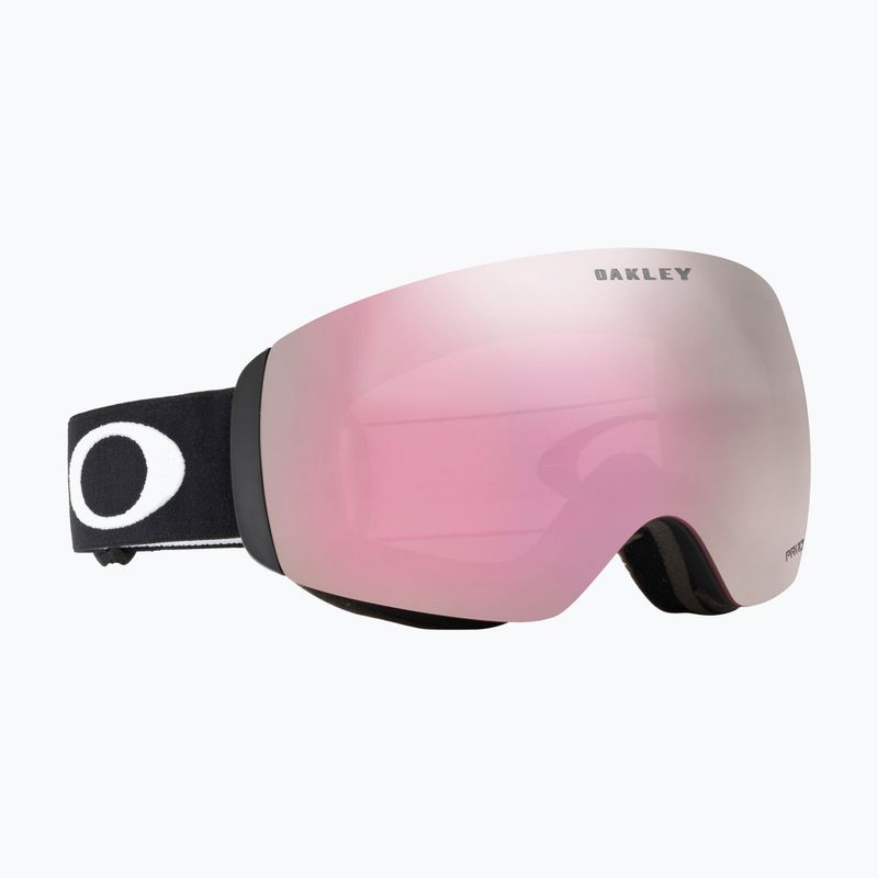 Oakley Flight Deck M nero opaco/prizm snow hi pink occhiali da sci