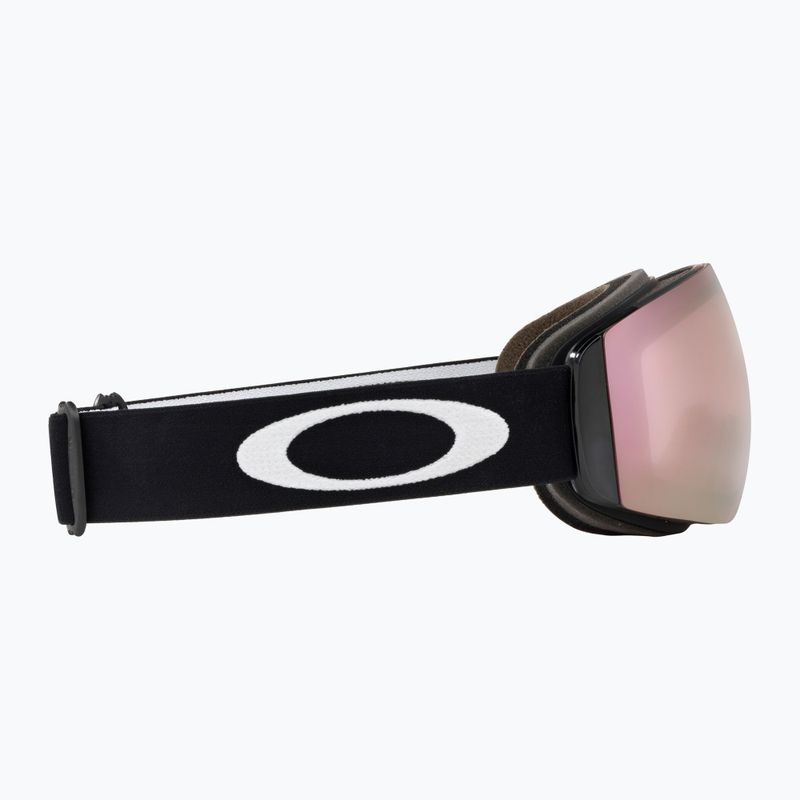 Oakley Flight Deck M nero opaco/prizm snow hi pink occhiali da sci 4