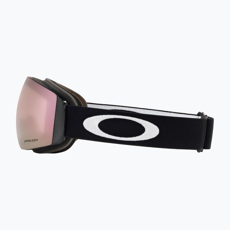 Oakley Flight Deck M nero opaco/prizm snow hi pink occhiali da sci 5