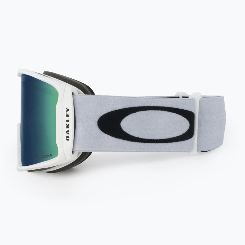 Oakley Line Miner L bianco opaco/prizm snow jade iridium occhiali da sci 4