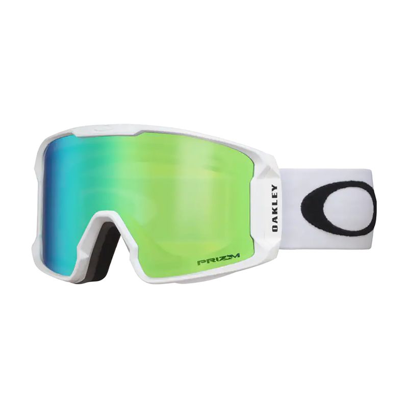 Oakley Line Miner L bianco opaco/prizm snow jade iridium occhiali da sci 5