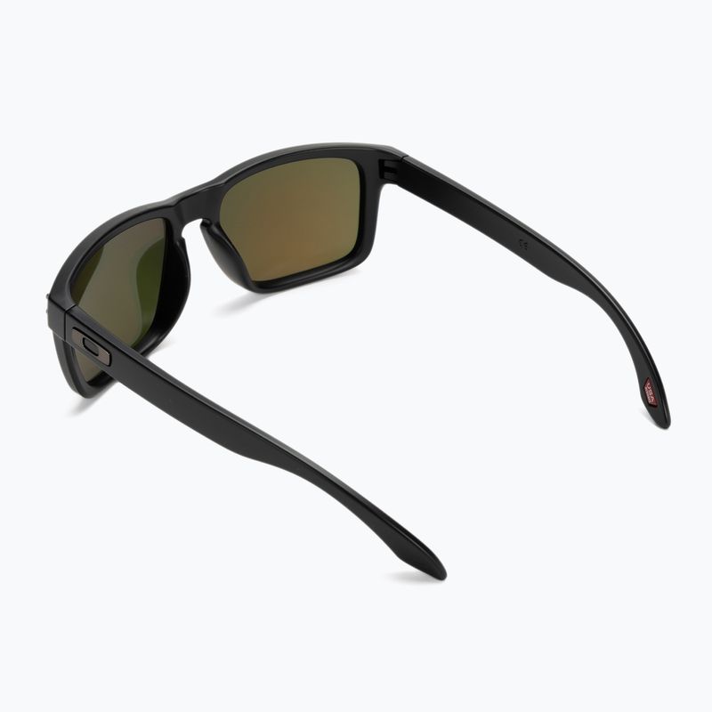 Occhiali da sole Oakley Holbrook nero opaco/prizm rubino 2