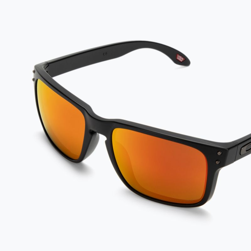 Occhiali da sole Oakley Holbrook nero opaco/prizm rubino 5