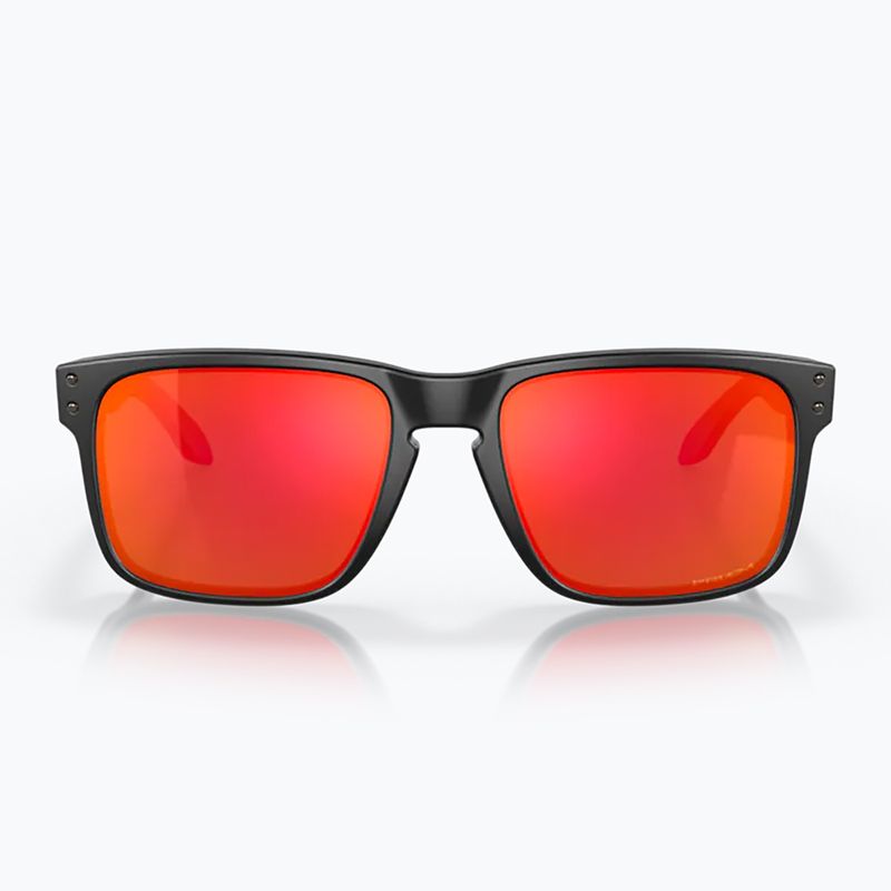 Occhiali da sole Oakley Holbrook nero opaco/prizm rubino 7