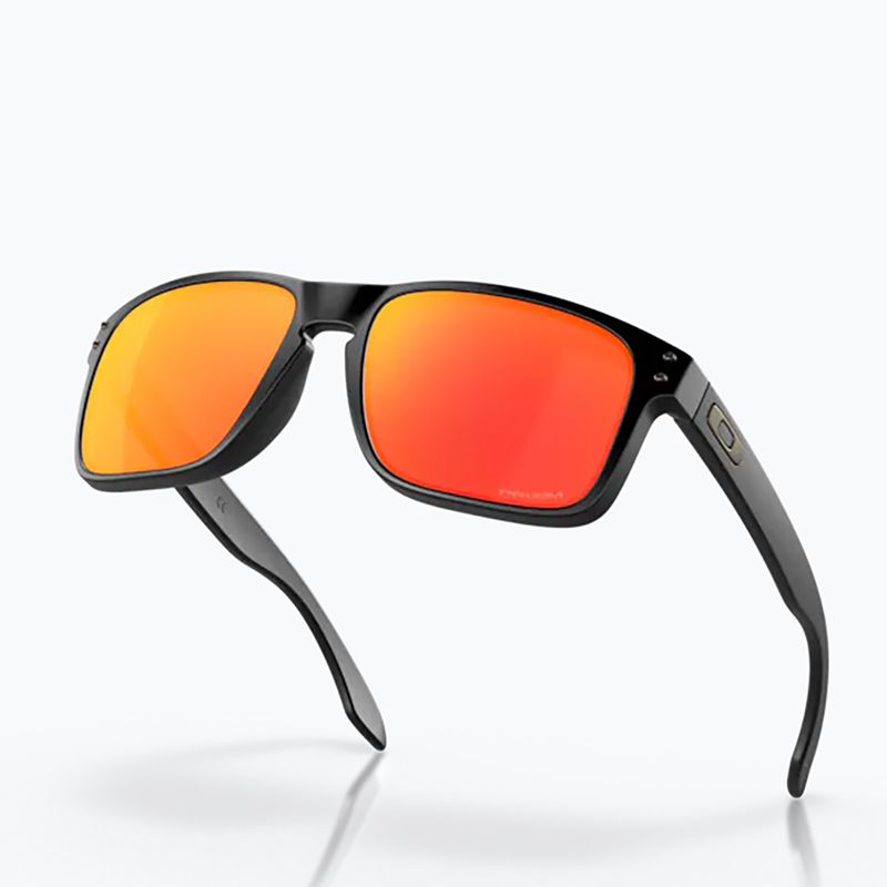 Occhiali da sole Oakley Holbrook nero opaco/prizm rubino 9