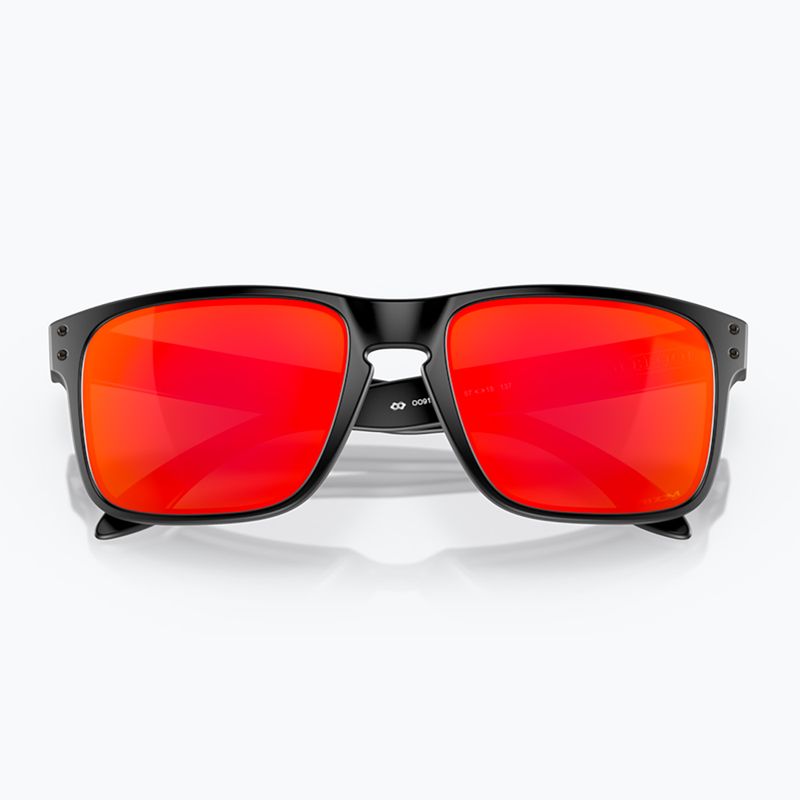 Occhiali da sole Oakley Holbrook nero opaco/prizm rubino 10