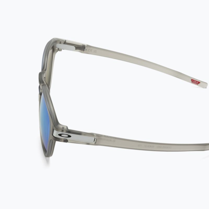 Occhiali da sole polarizzati Oakley Latch matte grey ink/prizm sapphire 4