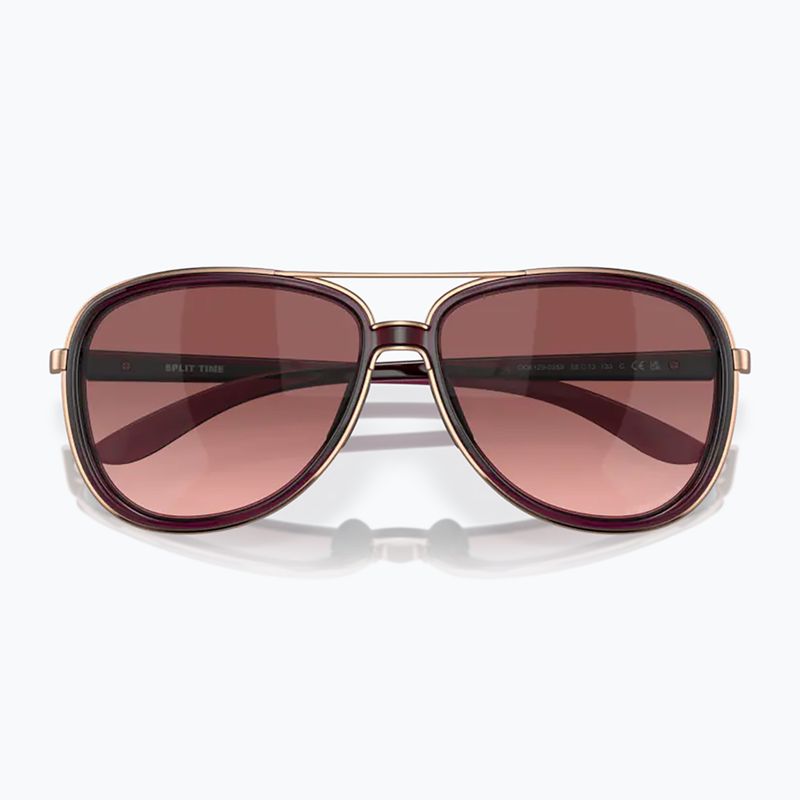 Occhiali da sole Oakley Split Time in cristallo lampone/nero sfumato da donna 10
