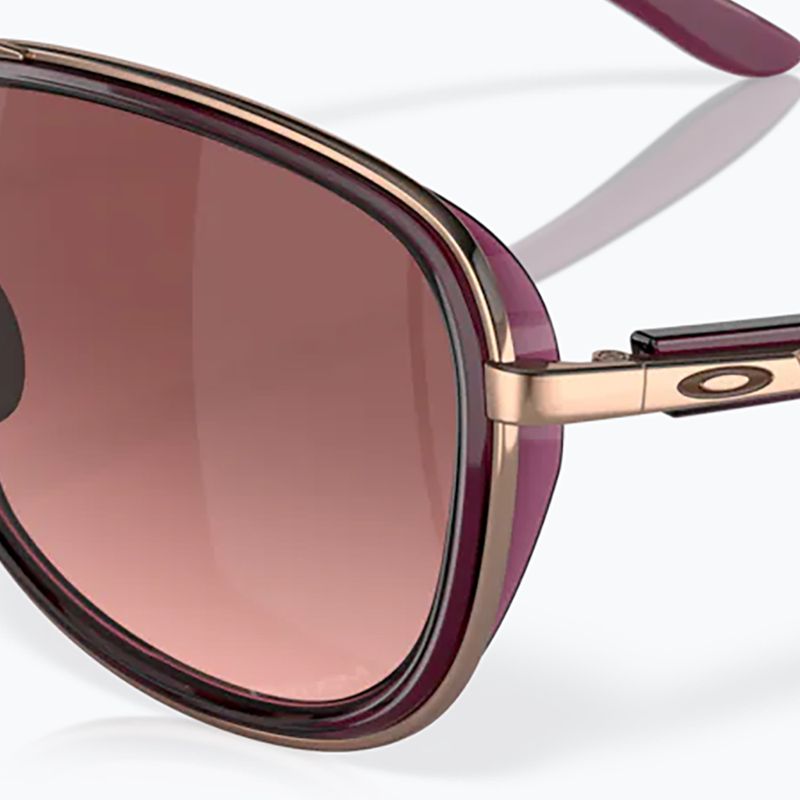 Occhiali da sole Oakley Split Time in cristallo lampone/nero sfumato da donna 11