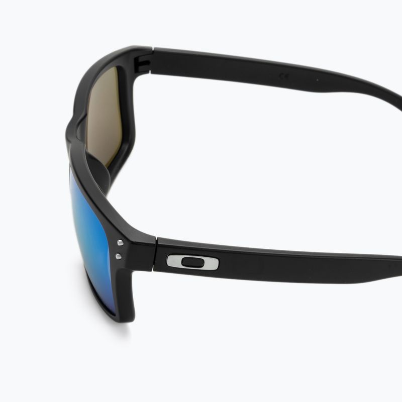 Occhiali da sole Oakley Holbrook nero opaco/zaffiro polarizzato 4