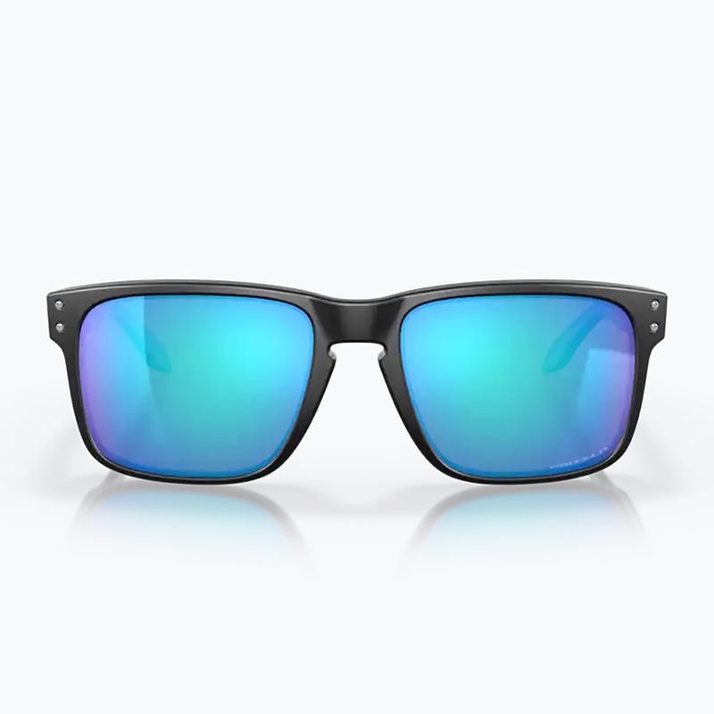 Occhiali da sole Oakley Holbrook nero opaco/zaffiro polarizzato 7