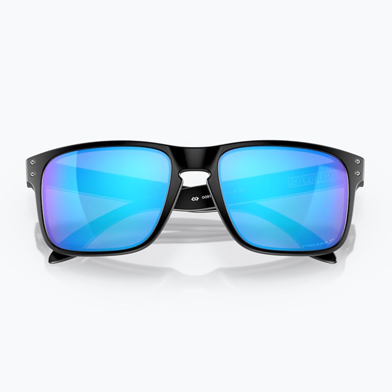 Occhiali da sole Oakley Holbrook nero opaco/zaffiro polarizzato 10