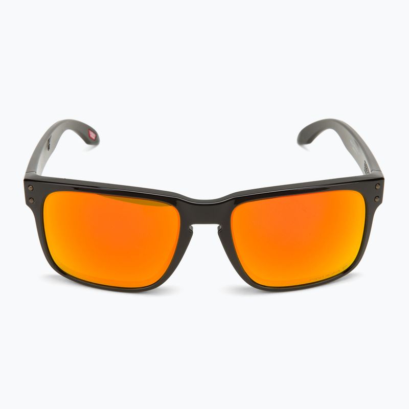 Occhiali da sole polarizzati Oakley Holbrook nero lucido/prizm rubino 3