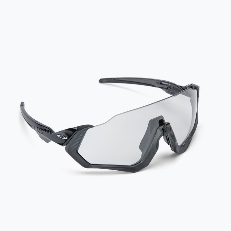 Occhiali da sole Oakley Flight Jacket acciaio/chiaro/nero fotocromatico