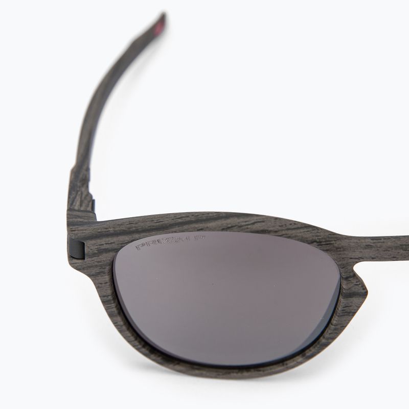 Occhiali da sole polarizzati Oakley Latch woodgrain/prizm black 3