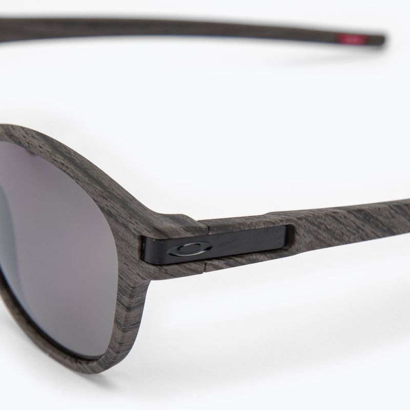 Occhiali da sole polarizzati Oakley Latch woodgrain/prizm black 4