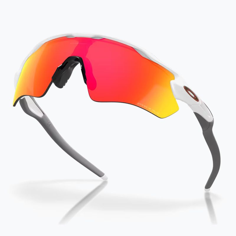 Occhiali da sole Oakley Radar EV Path bianco lucido/rubino Prizm 4