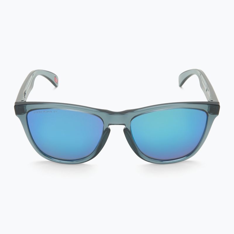 Occhiali da sole polarizzati Oakley Frogskins crystal black/prizm sapphire 3