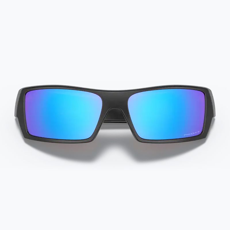 Occhiali da sole Oakley Gascan nero opaco/zaffiro polarizzato 10