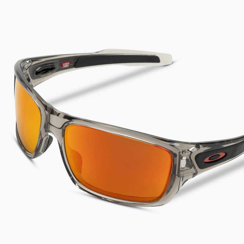 Occhiali da sole Oakley Turbine grey ink/prizm ruby polarizzati 5