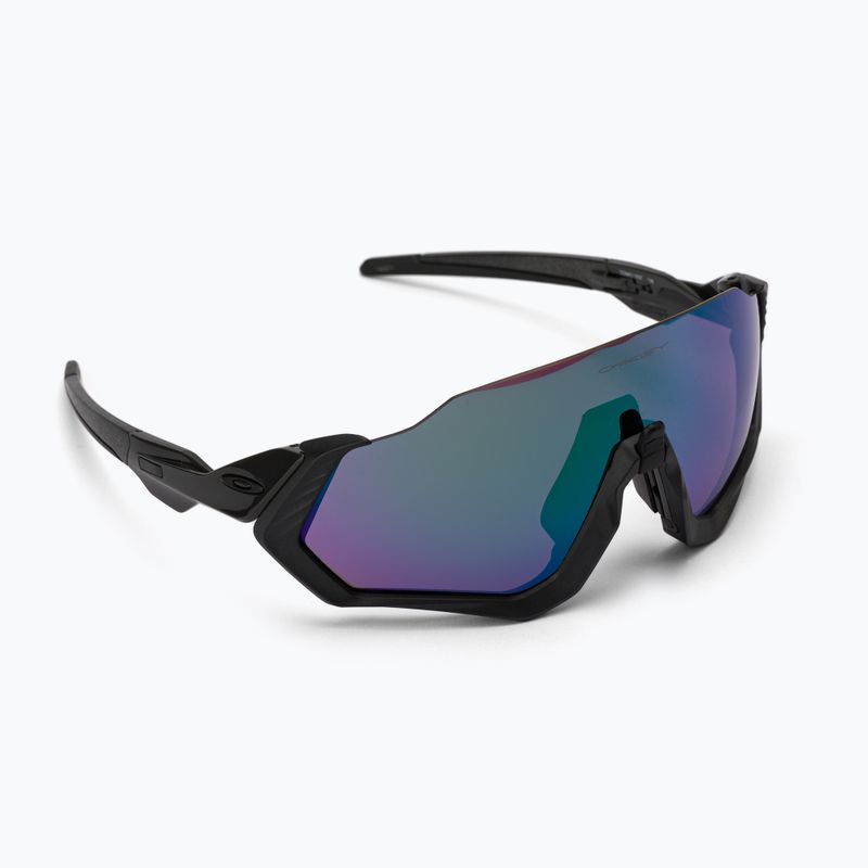 Occhiali da sole Oakley Flight Jacket acciaio opaco/prizm road jade
