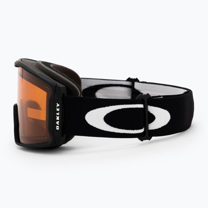 Occhiali da sci Oakley Line Miner M nero opaco/prizm snow persimmon 4