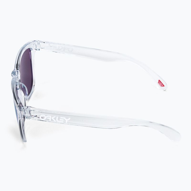 Occhiali da sole Oakley Frogskins lucidati chiari/viola di Przm 4