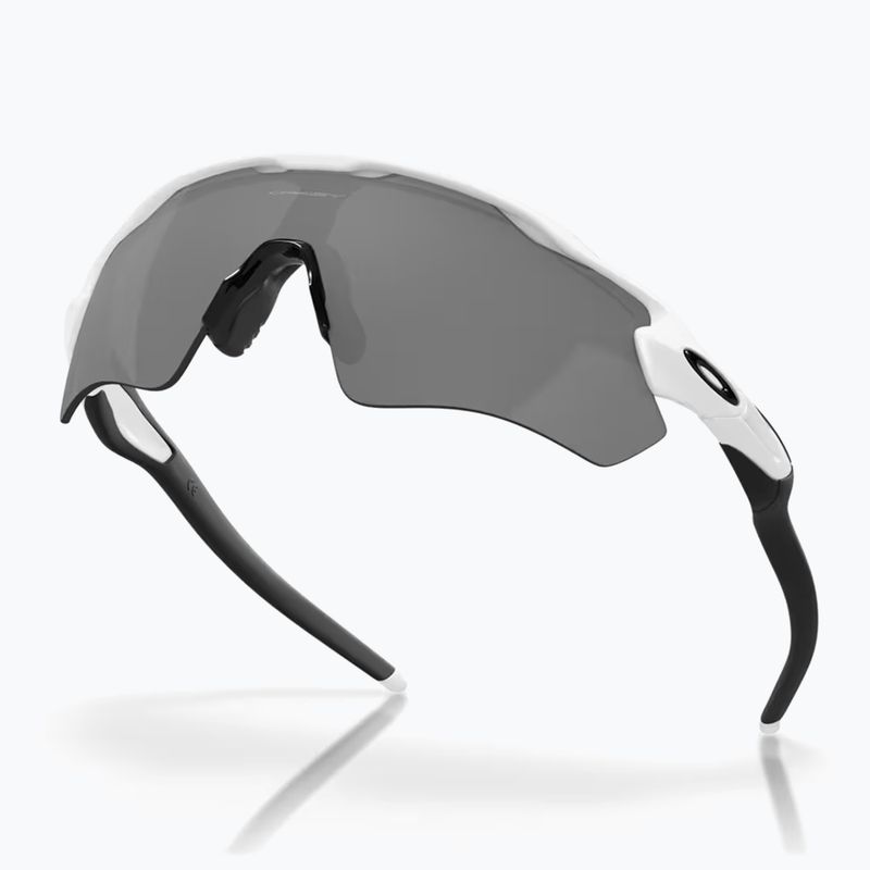 Occhiali da sole polarizzati Oakley Radar EV Path bianco lucido/nero prizm 4