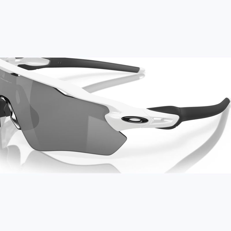 Occhiali da sole polarizzati Oakley Radar EV Path bianco lucido/nero prizm 6