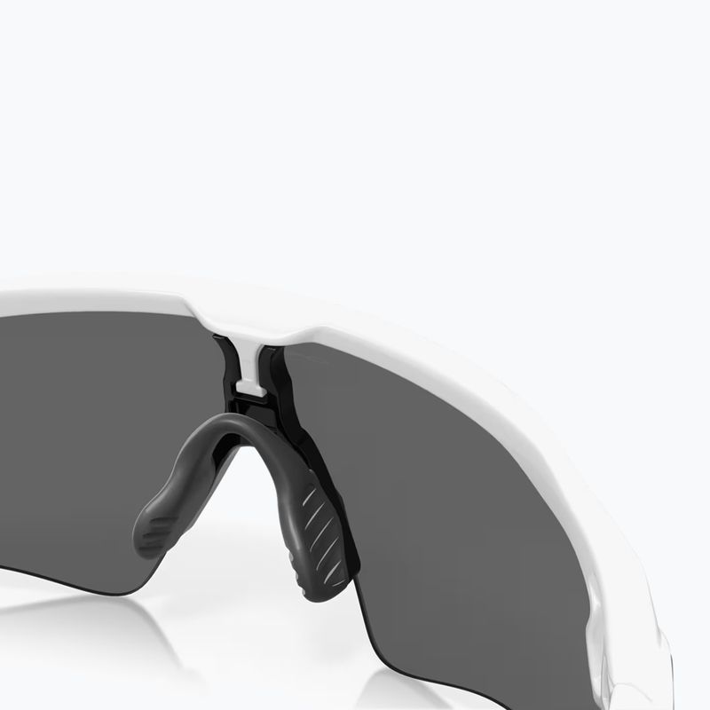 Occhiali da sole polarizzati Oakley Radar EV Path bianco lucido/nero prizm 7