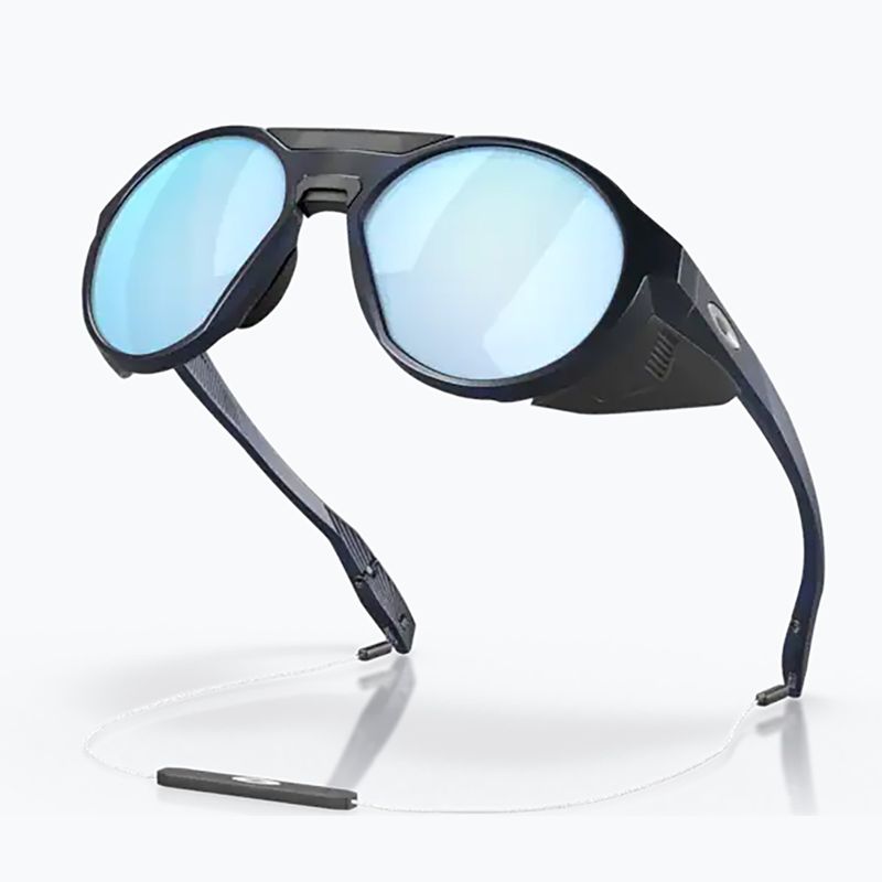 Occhiali da sole polarizzati Oakley Clifden matte trans blue/prizm deep water 9
