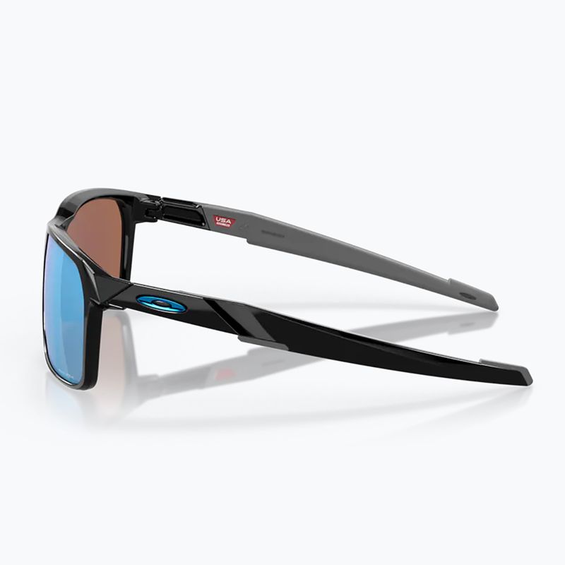 Occhiali da sole Oakley Portal X nero lucido/prizm deep water polarizzati 8