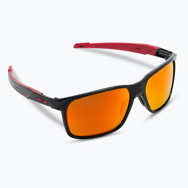 Occhiali da sole polarizzati Oakley Portal X nero lucido/prizm rubino