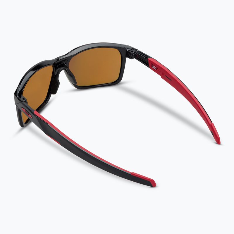Occhiali da sole polarizzati Oakley Portal X nero lucido/prizm rubino 2