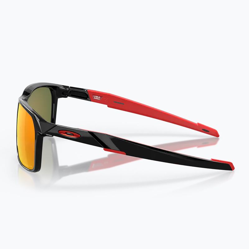 Occhiali da sole polarizzati Oakley Portal X nero lucido/prizm rubino 8