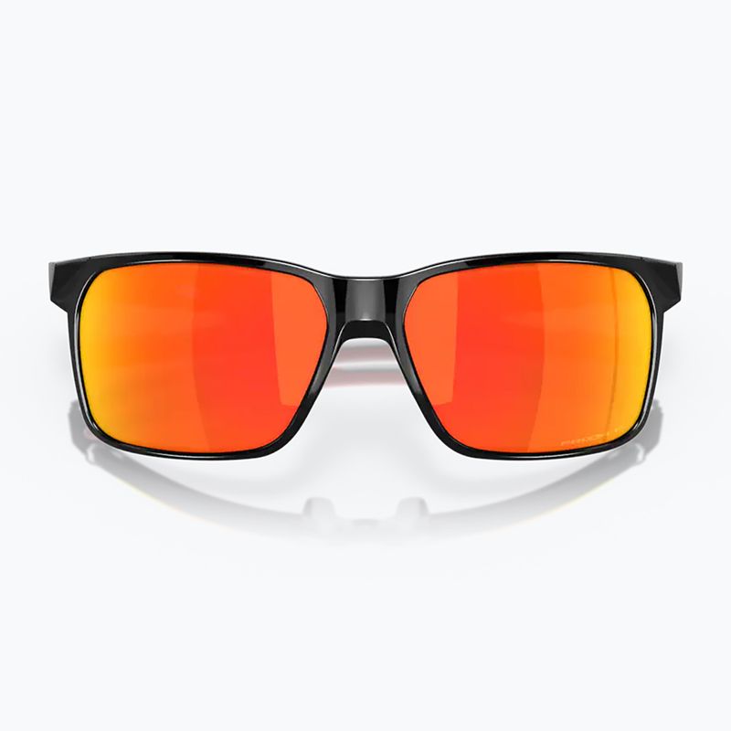 Occhiali da sole polarizzati Oakley Portal X nero lucido/prizm rubino 10