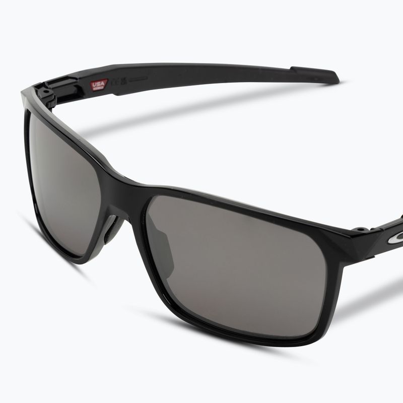 Occhiali da sole polarizzati Oakley Portal X nero lucido/nero Prizm 5