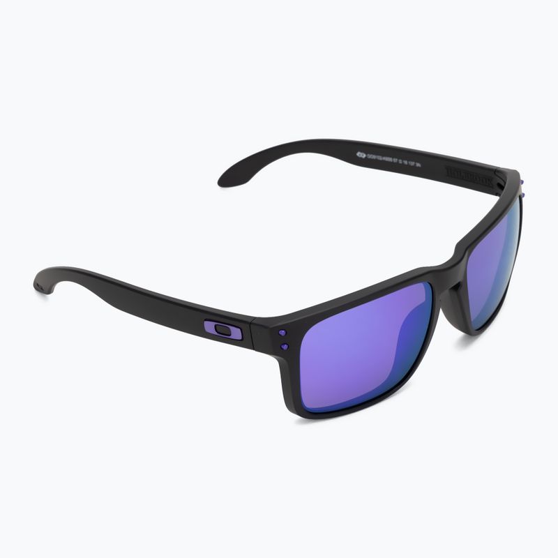 Occhiali da sole Oakley Holbrook nero opaco/viola di Przm